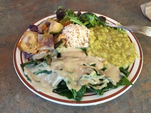 moderate plate at Shangri-La Vegan - Linden in Oakland