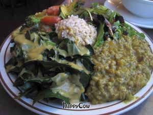 Great real food from Shangri-La Vegan. at Shangri-La Vegan - Linden in Oakland