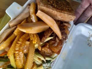 My take away vegan food at Cơm chay Diệu Thảo in Ho Chi Minh City