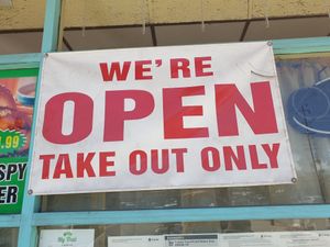 No seating inside since Covid at My Thai in Chatsworth