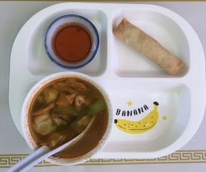 Lunch special - soup and spring roll (just rolled taste) at My Thai in Chatsworth