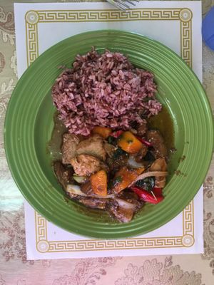 P.E.T  pumpkin, eggplant, and tofu (tofu chicken ) at My Thai in Chatsworth