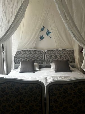 Serenity bedroom
double bed separable at Suditi Divine Home in Lacapelle-biron