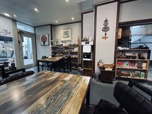 Inside the restaurant   at Tea Hyanggi in Jeju