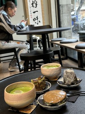 Inside seating  at Ikenocha in Barcelona