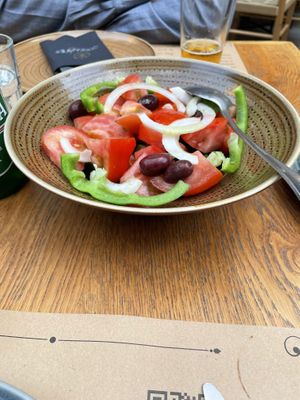 Greek salad without feta  at Petousis - Εστιατόριο Πετούσης Ηράκλειο in Crete