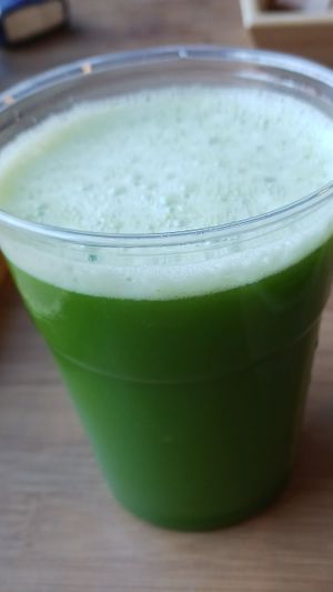 Zumo verde / green smoothie at vegasi in Altea