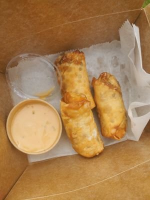 Cheeseburger eggrolls at Humble Roots in Asbury