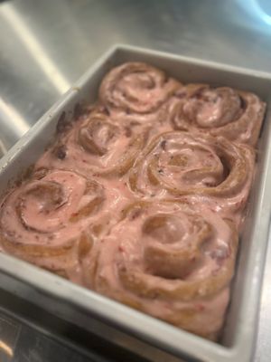 Strawberry sweet rolls  at Birdie's Bakeshop  in Washington