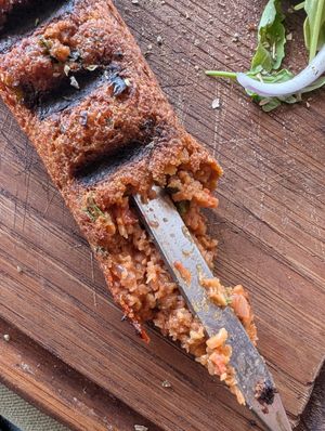 Soy kebab at L'Aurige Restaurant in Delphi