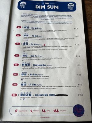 Menu 2  at Hao Wei Dao in Innsbruck