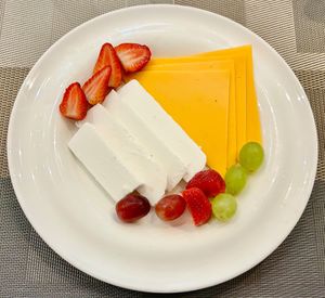 Cheese plate at The Fountain Restaurant in Dubai