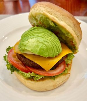 Beef burger  at The Fountain Restaurant in Dubai