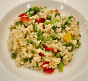 Vegetable risotto  at The Fountain Restaurant in Dubai