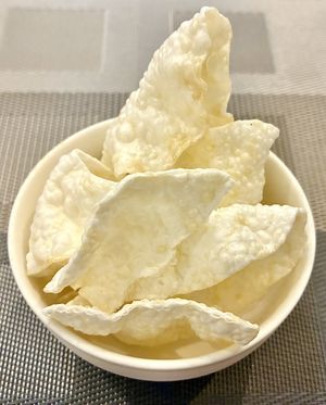 Poppadoms  at The Fountain Restaurant in Dubai