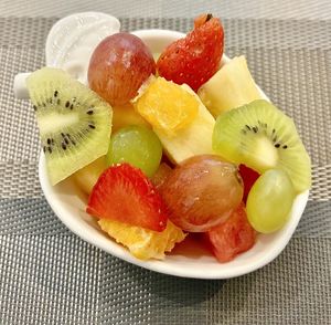 Fruit salad   at The Fountain Restaurant in Dubai