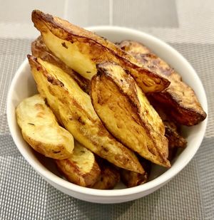 Roasted potatoes   at The Fountain Restaurant in Dubai