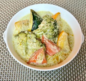 Thai green curry at Nine7One in Dubai