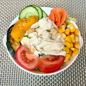 Hummus bowl at Nine7One in Dubai
