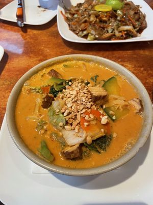 The Masaman curry was very good   at Pandan Room in Hackettstown