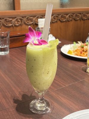 Coconut kiwi smoothie  at Jasmine Thai  in Tokyo