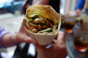 Falafel Wrap (vegan) at EDEN in Saarbrucken