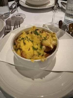 French onion soupp  at Entrecôte in Prahran