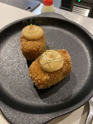 Pine mushroom and truffle arancini    at Smith & Daughters in Collingwood