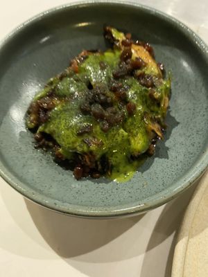 “Chicken” with schug and barberries   at Smith & Daughters in Collingwood