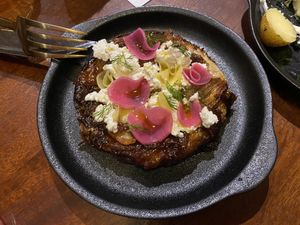 Baby fennel and golden beets tarte tatin   at Smith & Daughters in Collingwood