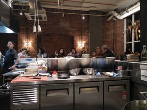 Kitchen seats at Smith & Daughters in Collingwood