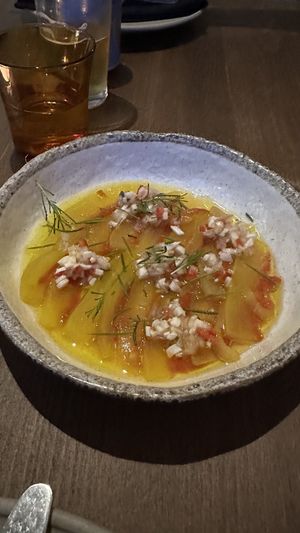 Peruvian ceviche, sambal matah, fresh coconut  at Smith & Daughters in Collingwood