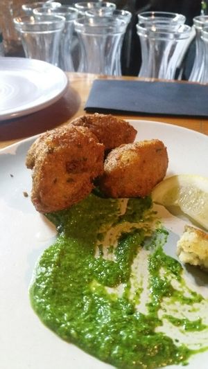 salt cod fritters  at Smith & Daughters in Collingwood