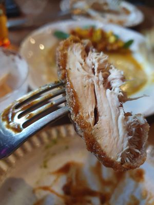 Fried lions man white gravy 26: AMAZING texture, very chikn like, not fatty at Smith & Daughters in Collingwood