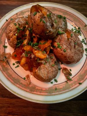 Roast potato with grapefruit mayo. Very good! at Smith & Daughters in Collingwood