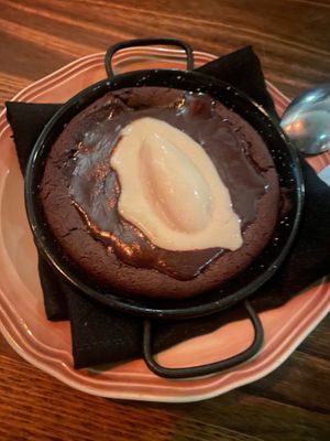 Skillet brownie. Good. Undertone of banana or apple. Could have been thicker in density at Smith & Daughters in Collingwood
