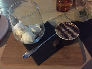 hot chocolate affogato at Smith & Daughters in Collingwood