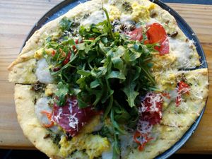 Breakfast Pizza at Smith & Daughters in Collingwood