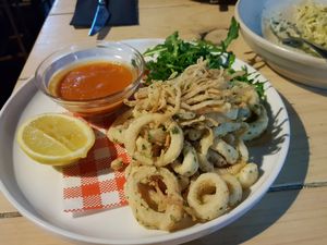Calamari ... completely vegan at Smith & Daughters in Collingwood