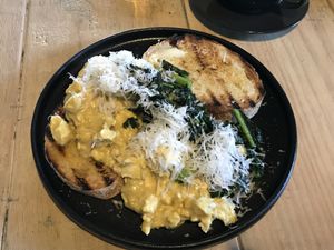 Parmesan scramble at Smith & Daughters in Collingwood