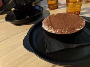 Artificial tasting tiramisu - like long-life cream and plain sponge ☹️ at Smith & Daughters in Collingwood