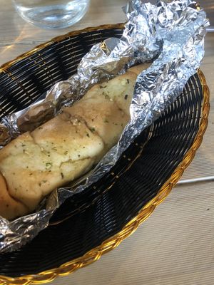 Garlic bread at Smith & Daughters in Collingwood