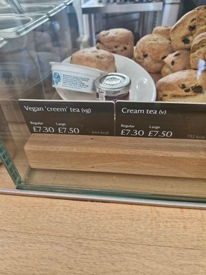 Vegan cream tea at National Trust Lydford Gorge Tea Rooms in Okehampton