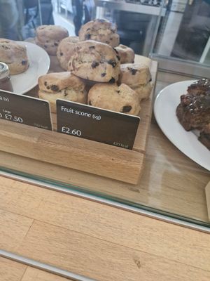 Fruit scone at National Trust Lydford Gorge Tea Rooms in Okehampton