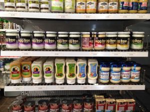 Mayonnaise options! at Goodstore - Hornsgatan in Stockholm