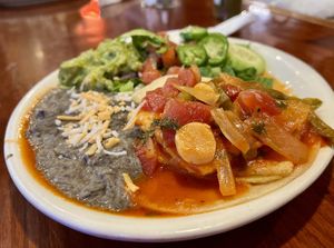 Huevos rancheros  at Piper Down Pub in Salt Lake City