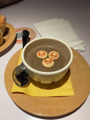 the mushroom soup itself!  at Universal Epic Universe - Toadstool Cafe in Orlando