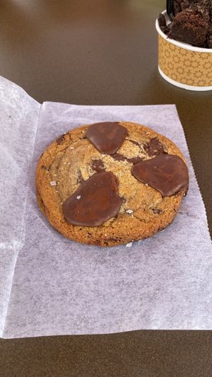 The vegan chocolate chip cookie is unreal   at Universal Studios - Frosty Moon in Orlando