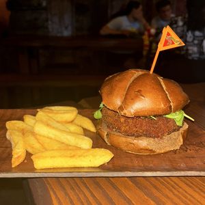 burger!  at Universal's Epic Universe - Mead Hall in Orlando