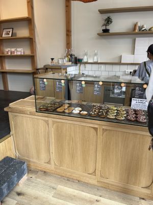 3 out of 6 vegan options (the other ones were the plain & powdered old fashioned and plain komeko donut). They are not that big but definitely worth it.  at Tamari Ya Rice Donut - 田万里家 in Hiroshima